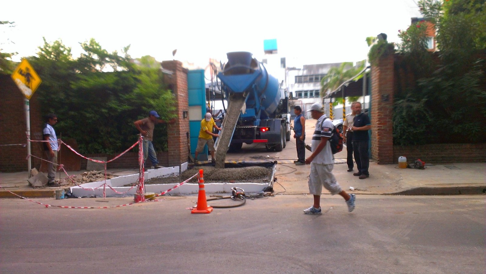 Rampa de H°A° Reforzada para paso de camiones — obra