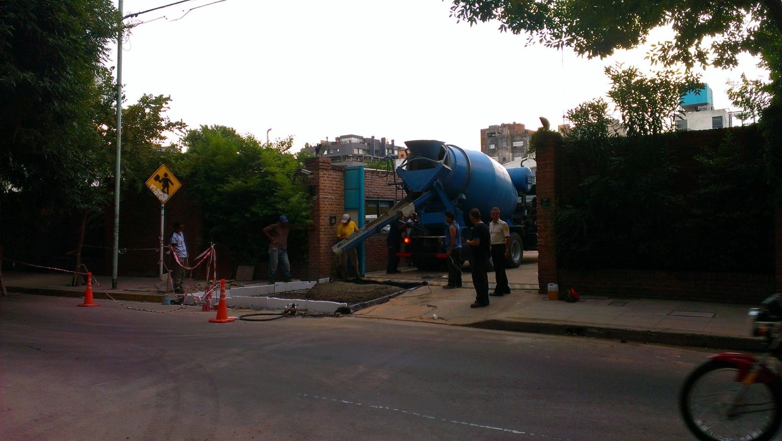 Rampa de H°A° Reforzada para paso de camiones — obra